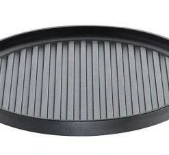 Küchenprofi Grillpfanne Provence Rund Aus Gusseisen Mit 2 Griffen