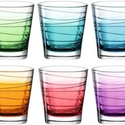 Leonardo Trinkglas VARIO STRUTTURA 6 Stück Sortiert 250 Ml Farbverlauf