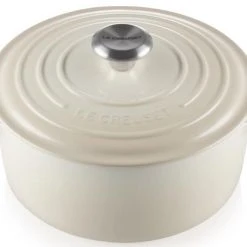 Le Creuset Bräter Signature Rund In Meringue 22 Cm / 3,3 L