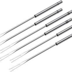 Kuhn Rikon Fleischfonduegabeln Edelstahl 6-teilig.