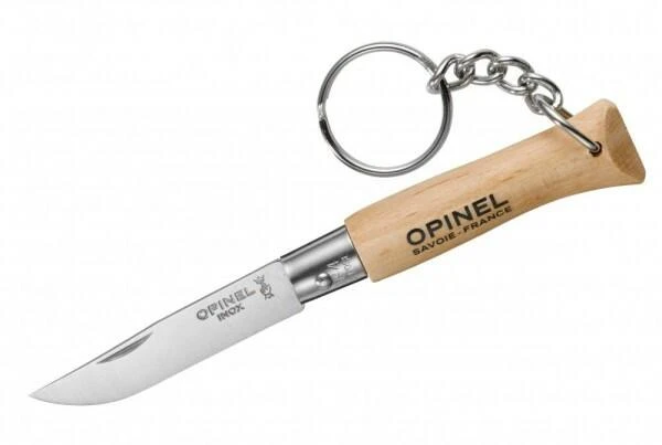Opinel Messer, Größe 4, Rostfrei, Mit Anhänger