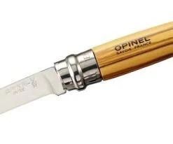 Opinel Messer Slim-Line, Größe 10, Rostfrei, Olivenholz