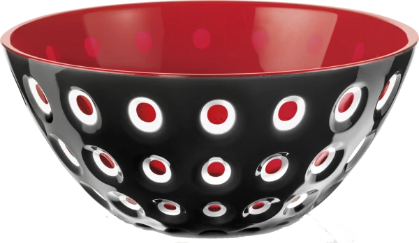 Guzzini Schüssel Le Murrine In Schwarz-rot