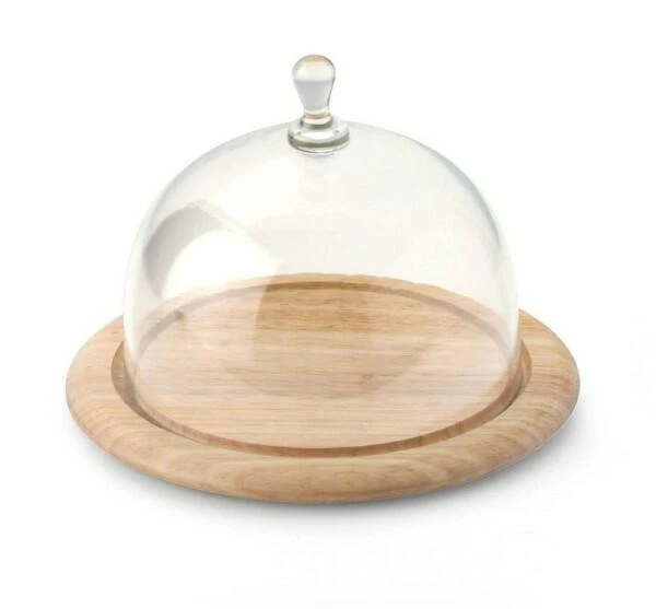 Continenta Käseglocke Rund Aus Gummibaumholz, 2-teilig Ø 26 Cm/16 Cm