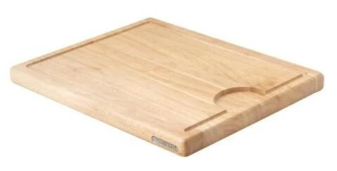 Continenta Tranchierbrett Aus Gummibaumholz 42 X 34 X 2,7 Cm