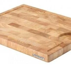 Continenta Tranchierbrett Aus Gummibaum Stirnholz 37 X 29 X 2,7 Cm