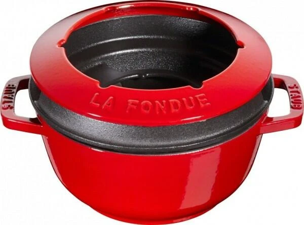 Staub Fondueset Aus Gusseisen In Kirschrot 18 Cm / 12,5 Cm / 10 Cm / 1,6 L - Image 2
