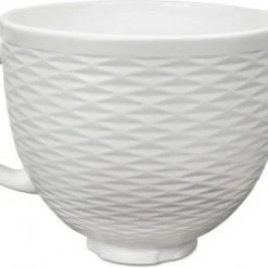 KitchenAid Keramikschüssel In Weiß Strukturiert, 4,7 Liter