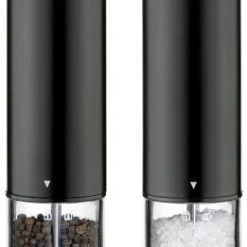 Cilio Pfeffer- & Salzmühle BERGAMO Elektrisch, Schwarz Im Set