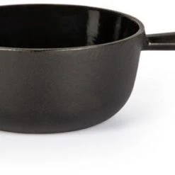 Stöckli Käsefondue-Caquelon Classic, Schwarz 18 Cm / 1,5 L