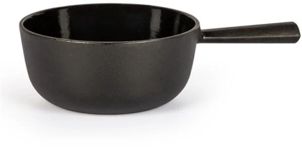 Stöckli Käsefondue-Caquelon Classic, Schwarz 14 Cm/ 0,7 L