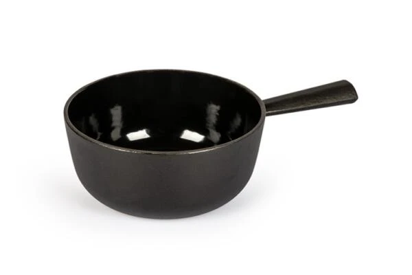 Stöckli Käsefondue-Caquelon Classic, Schwarz 14 Cm/ 0,7 L – Bild 2