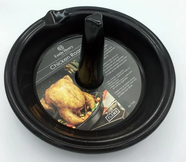 Emile Henry Hähnchenbräter Rund In Fusain - Image 2