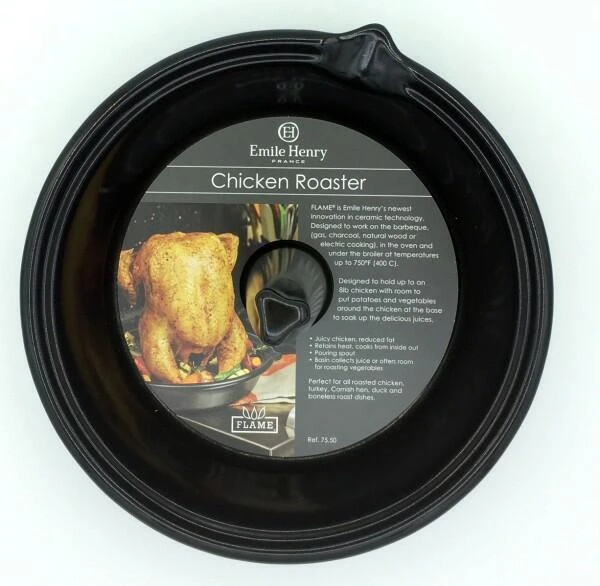 Emile Henry Hähnchenbräter Rund In Fusain - Image 3