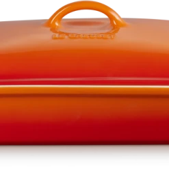 Le Creuset Auflaufform Tradition Mit Deckel, Rechteckig In Ofenrot