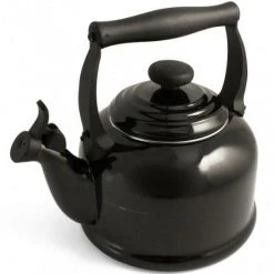 Le Creuset Wasserkessel Tradition Schwarz