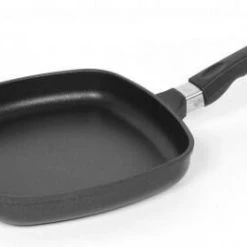 AMT Gastroguss AMT Eckpfanne Flach Aus Aluguss Mit Stielgriff 20 X 20 Cm, Boden: 16,0 Cm, Gewicht: 1,14 Kg, Rand: 5,0 Cm