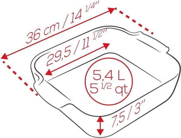 Appolia Auflaufform Quadratisch In Rot 18 Cm / 0,66 Liter - Image 11