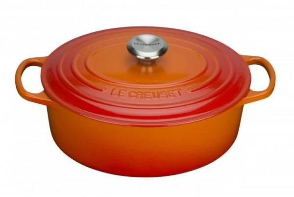 Le Creuset Bräter Signature Oval In Ofenrot 27 Cm / 4,1 L