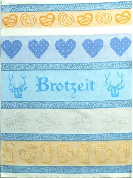 Schlitzer Leinen Geschirrtuch Brotzeit Blau / 60 X 80 Cm - Image 2