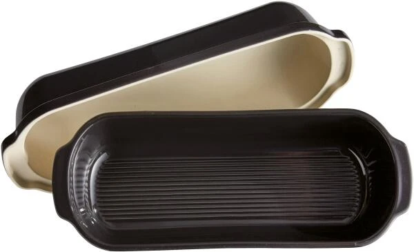 Emile Henry Kasten-Brotbackform Groß In Fusain - Image 4