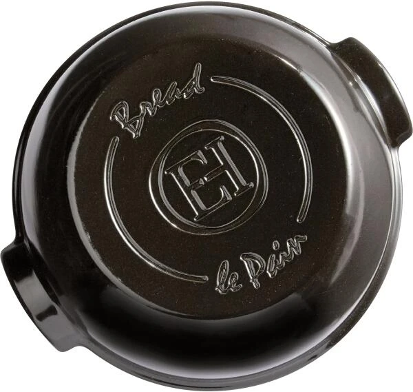 Emile Henry Brotbackform Rund In Fusain - Image 2