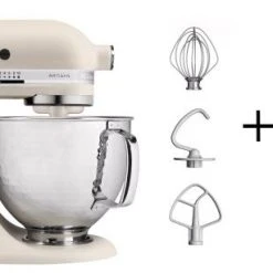 KitchenAid Küchenmaschine ARTISAN 156PS Fresh Linen Kochprofi-Set