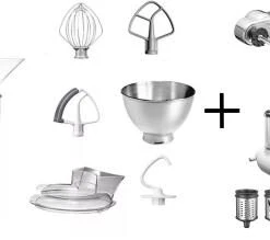 KitchenAid Küchenmaschine ARTISAN 175PS Empire Rot Fitness-Set