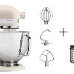 KitchenAid Küchenmaschine ARTISAN 156PS In Fresh Linen Mit Gemüseschneider