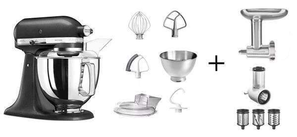 KitchenAid Küchenmaschine ARTISAN 175PS Gusseisen Kochprofi-Set