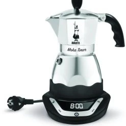 Bialetti Espressokocher Elektrisch Moka Timer 6 Tassen