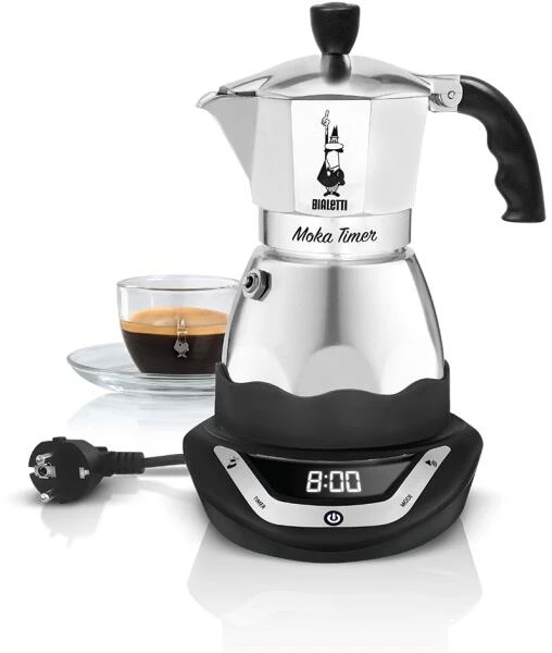 Bialetti Espressokocher Elektrisch Moka Timer 6 Tassen - Image 2