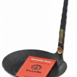 Turk Freiform Pfannen Turk Eisenservierpfanne Freiform-warmgeschmiedet Mit Vertikalem Stiel Boden: 12 Cm, Oben: 18 Cm, Rand: 4 Cm
