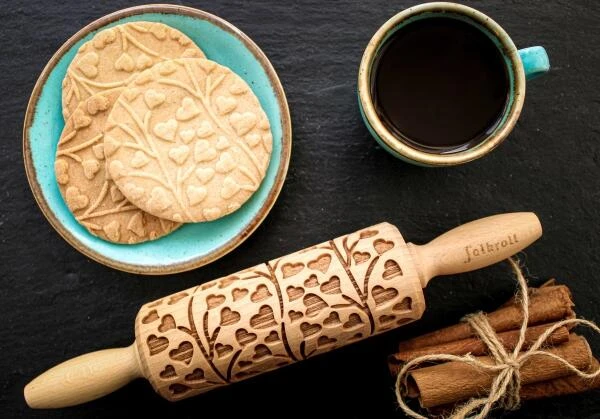 Folkroll Teigrolle Skandinavien Weihnacht Junior, 23 Cm - Image 3