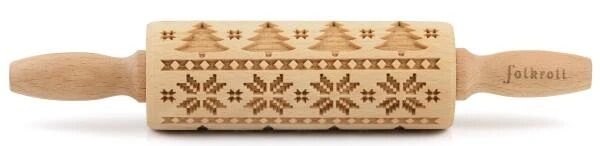 Folkroll Teigrolle Skandinavien Weihnacht Junior, 23 Cm - Image 2