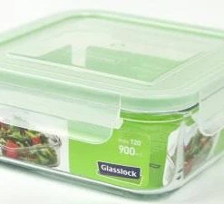 Glasslock Frischhaltebehälter Quadratisch 210 Ml / 6,5 Cm / 8,5cm /8,5 Cm